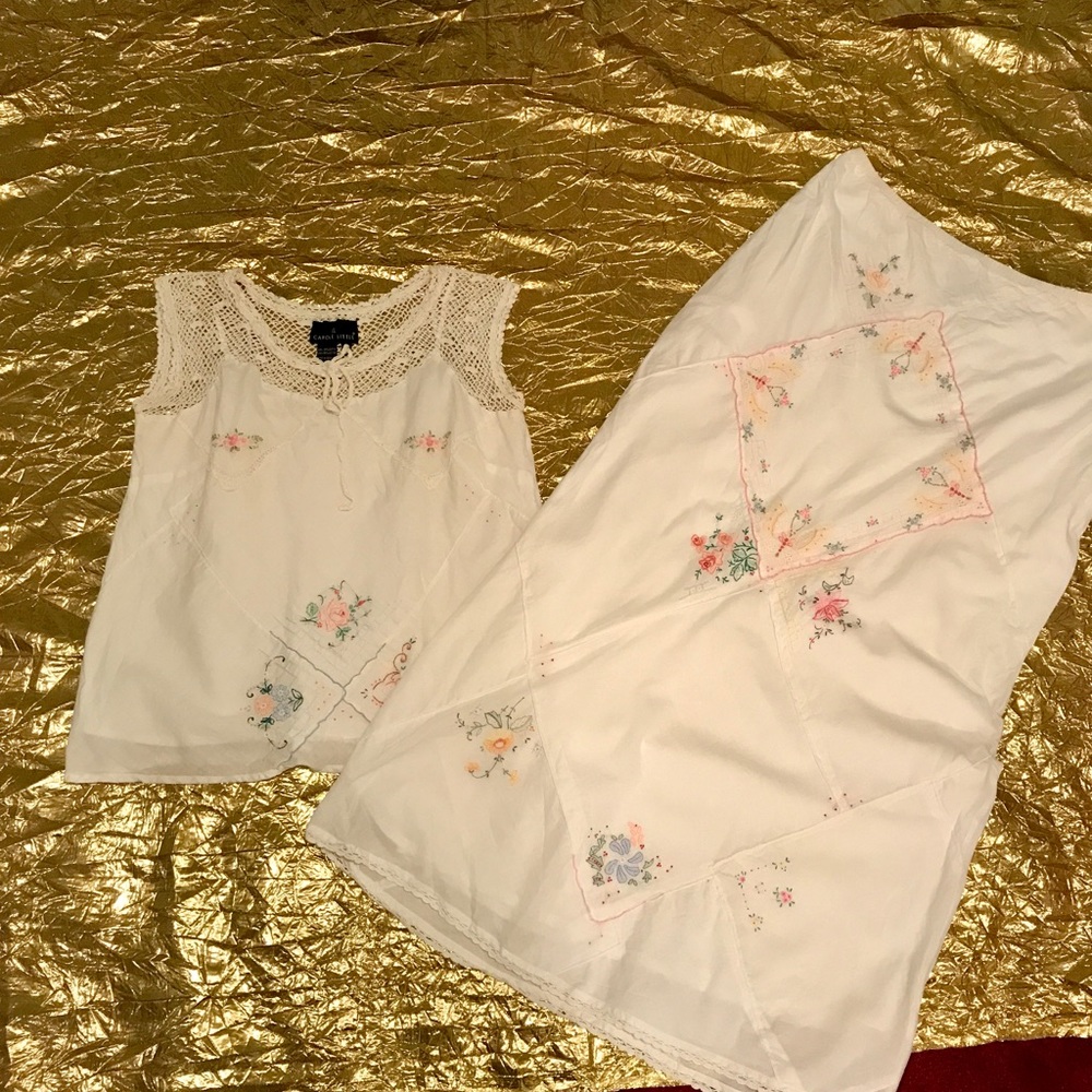 Vintage Carol Little Crochet Two Piece